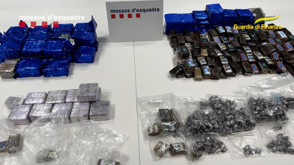 Part de la droga intervinguda pels Mossos d'Esquadra i la Guarda di Finanza italiana