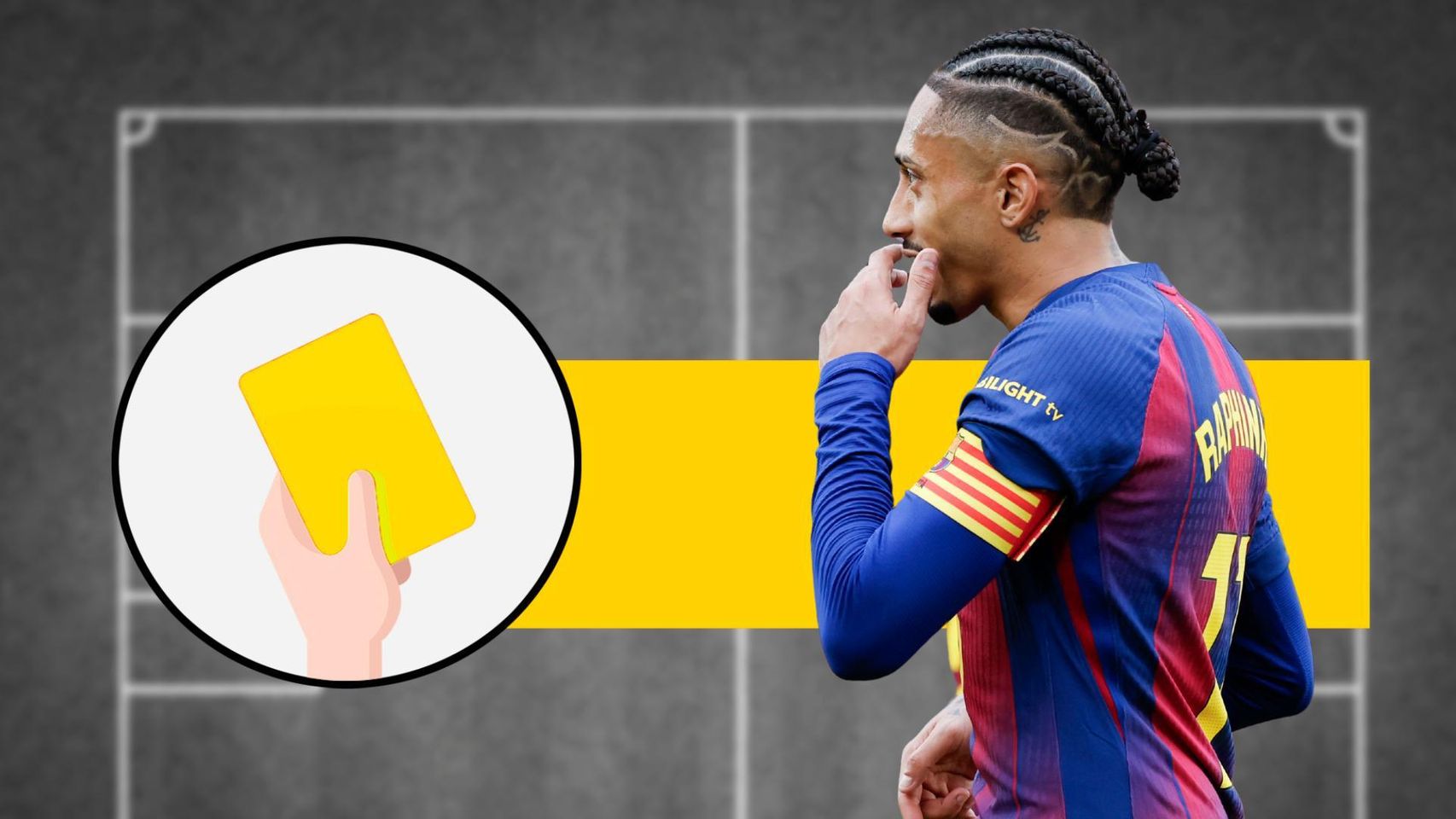 Tarjeta amarilla para Raphinha en el Barça-Villarreal