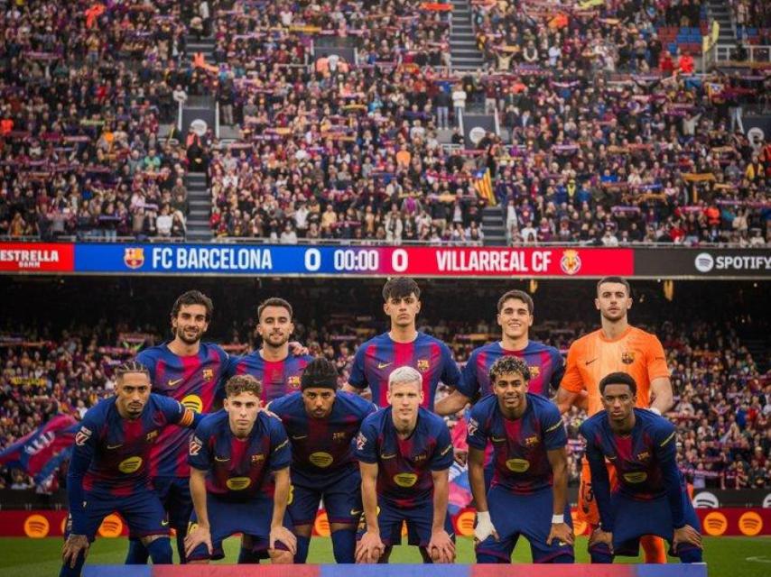 Once titular del Barça contra el Villarreal