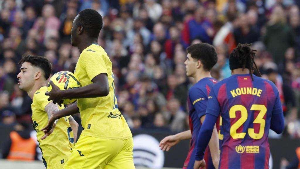 Gueye, tras marcar su gol al Barça