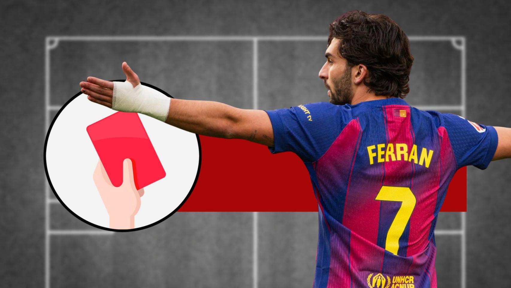 Tarjeta roja para Ferran Torres en el Barça-Villarreal
