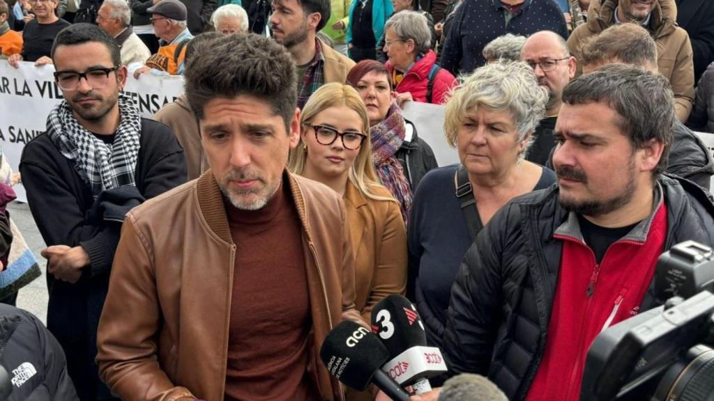 El portaveu dels Comuns al Parlament, David Cid, juntament amb el regidor dels Comuns a Tarragona Jordi Collado