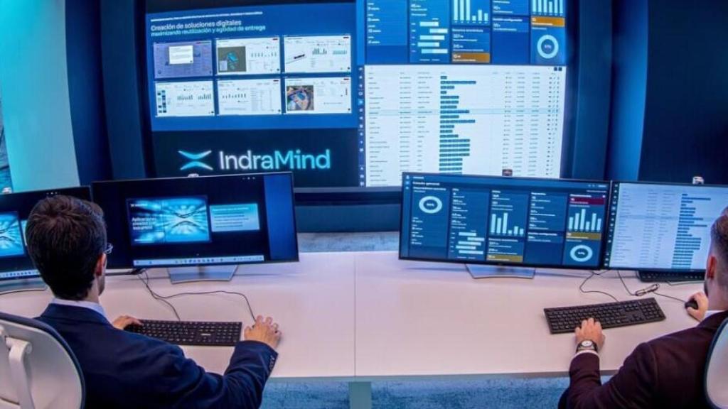 Una interfaz de IndraMind con dos operadores