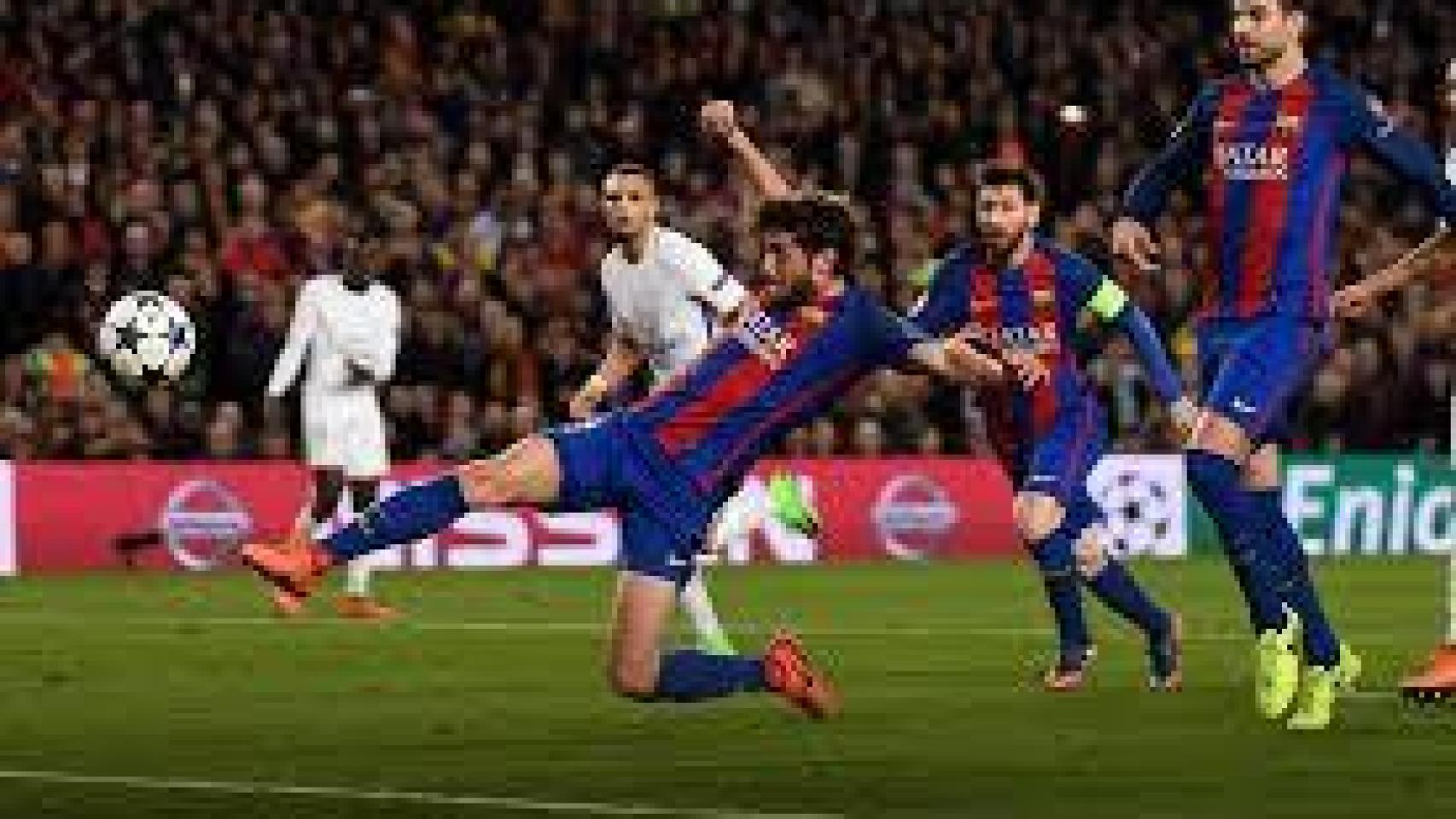 Gol de Sergi Roberto al PSG