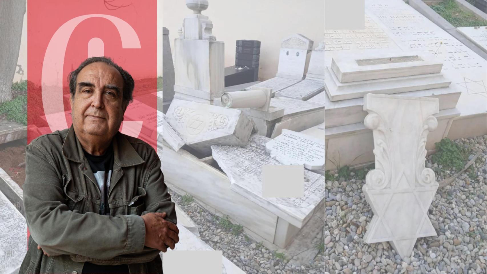 Cementerio judío de Les Corts vandalizado