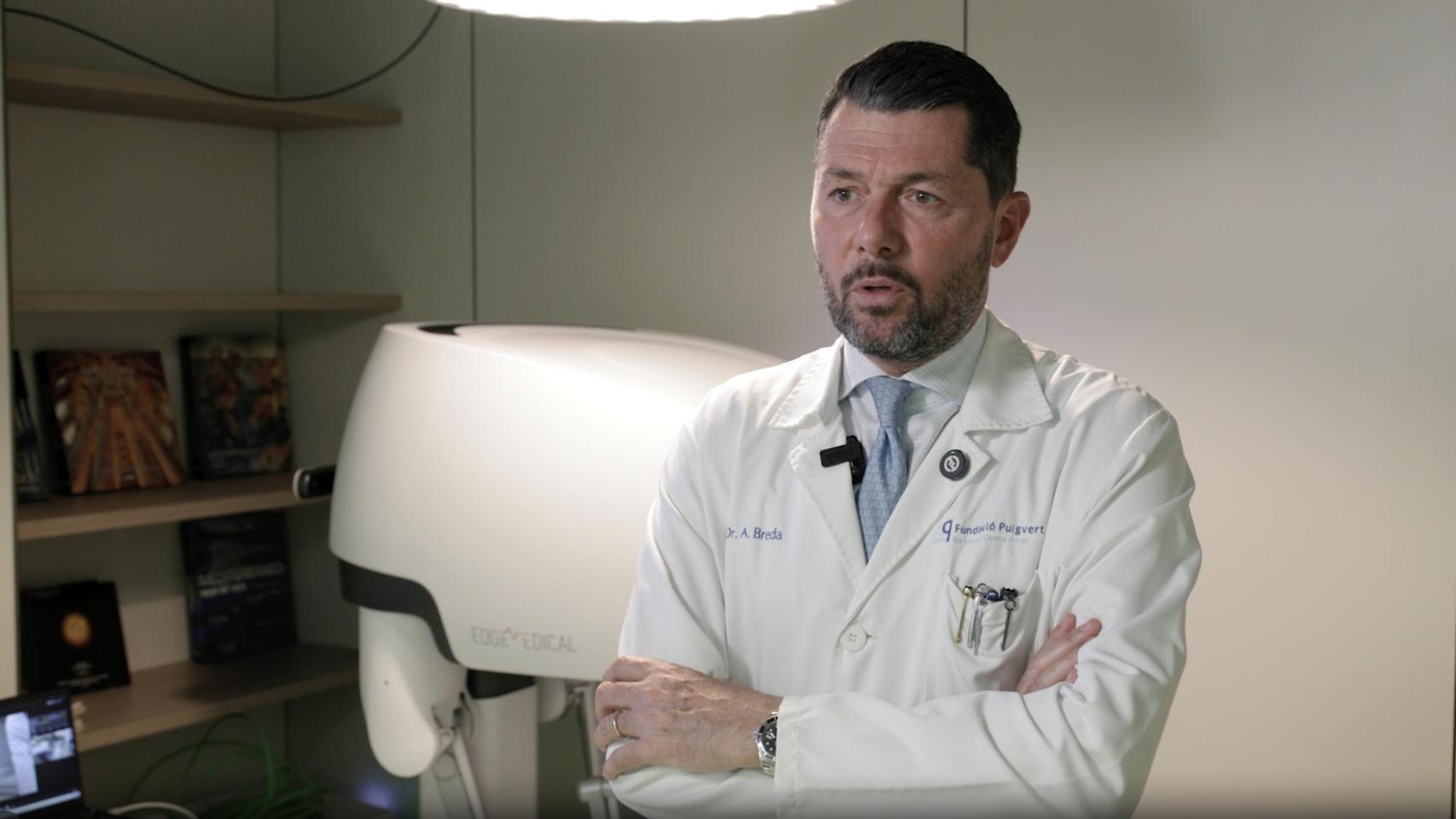 El doctor Alberto Breda, cirujano urológico, presidente de la Sección de Cirugía Robótica de la  Sociedad Europea de Urología (ERUS)