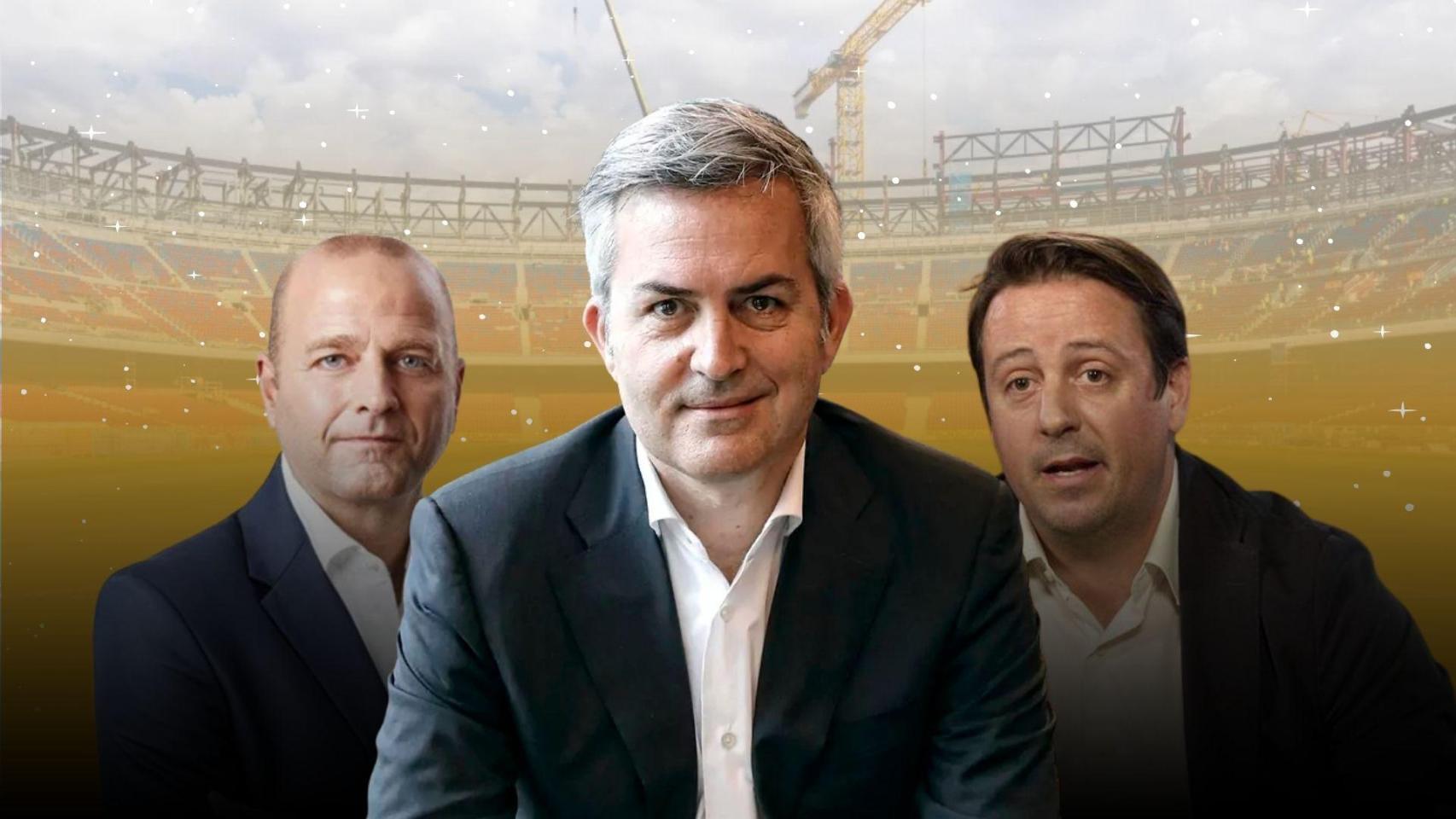 Xavi Vilajoana, Víctor Font y Joan Camprubí en un montaje