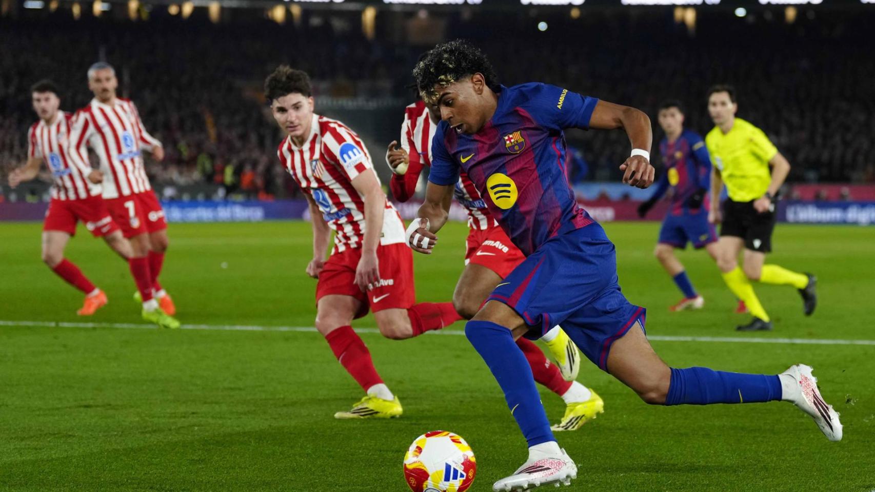 Lamine, contra el Atlético de Madrid