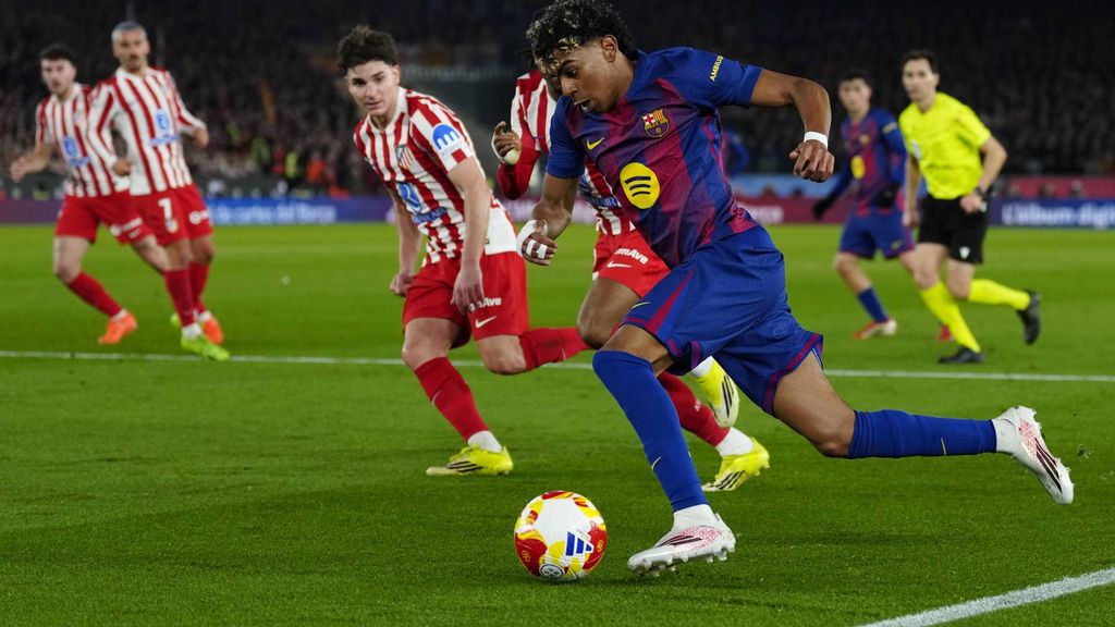 Lamine, contra l'Atlètic de Madrid