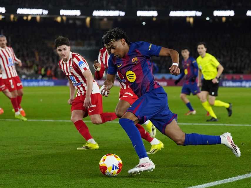 Lamine, contra l'Atlètic de Madrid