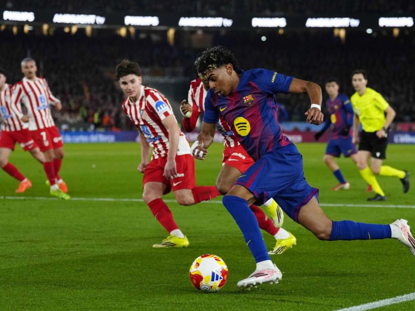 Lamine, contra el Atlético de Madrid