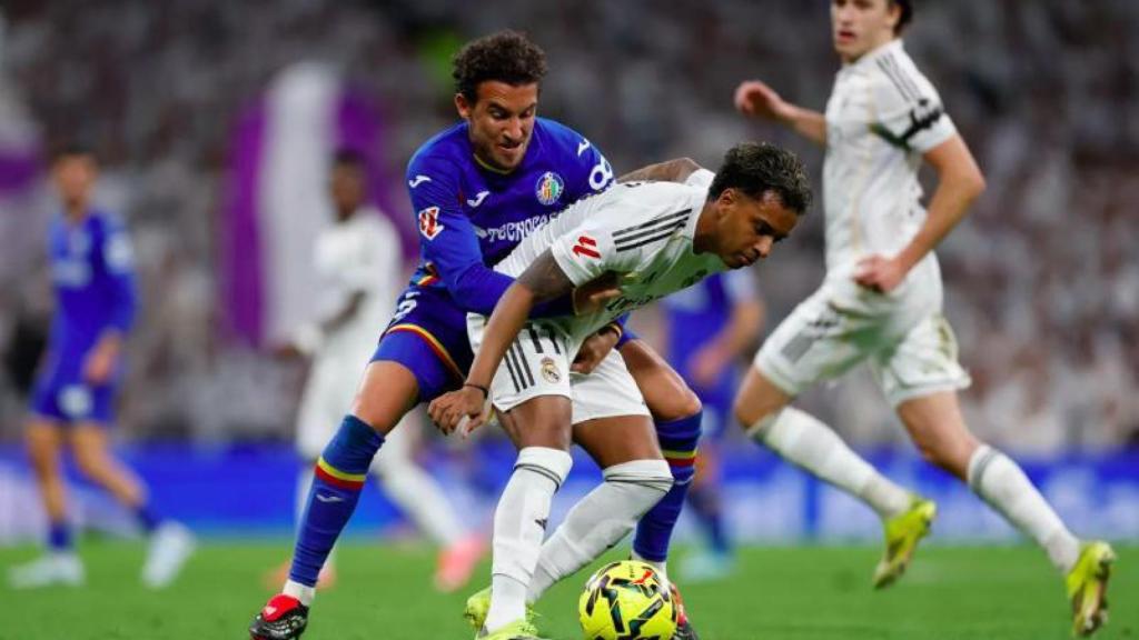 Rodrygo Goes, durante el Real Madrid-Getafe