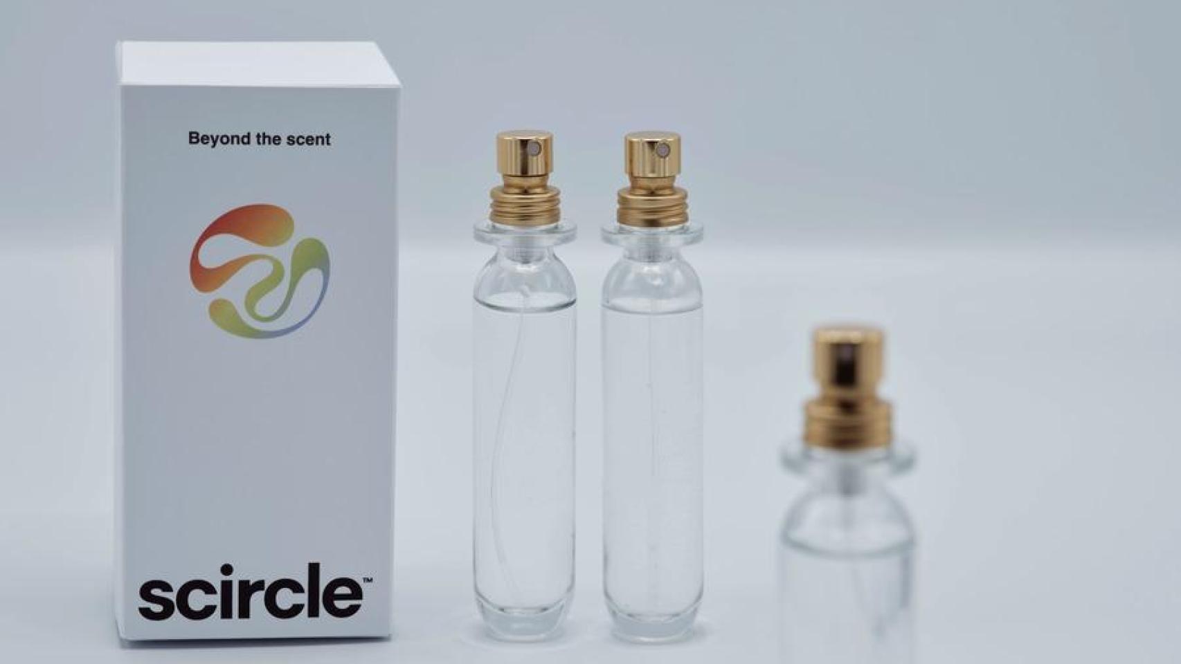 Dos productos y un aparato de Scircle, startup que participa en el MWC de Barcelona