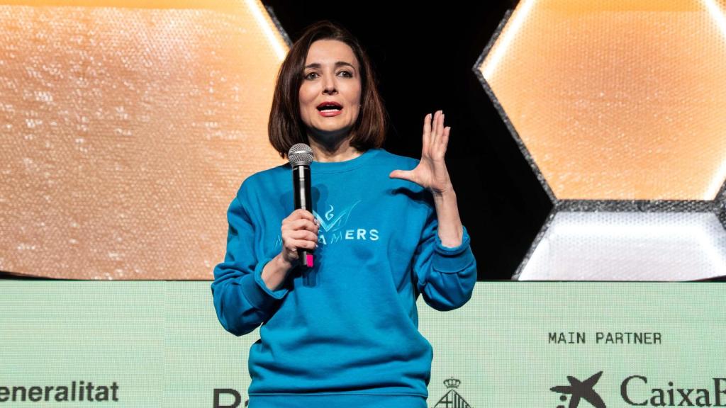 Cruz Sánchez de Lara, vicepresidenta d'EL ESPAÑOL durant l'entrega de premis de Magamers
