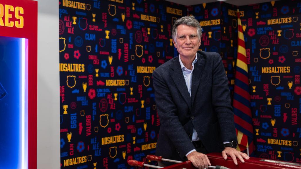 Jaume Guardiola, en la sede electoral de 'Nosaltres' para la entrevista con Culemanía