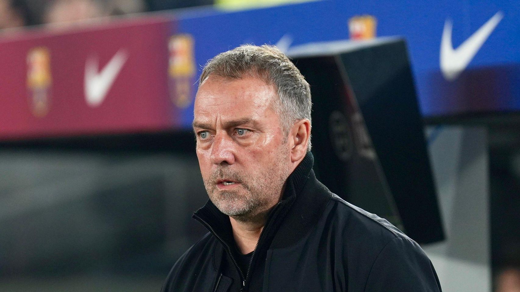 Hansi Flick en el Barça-Atlético de Madrid de la Copa del Rey