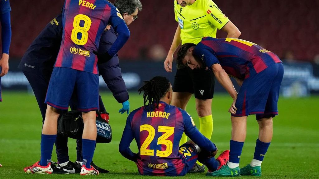Lesión de Koundé contra el Atlético de Madrid