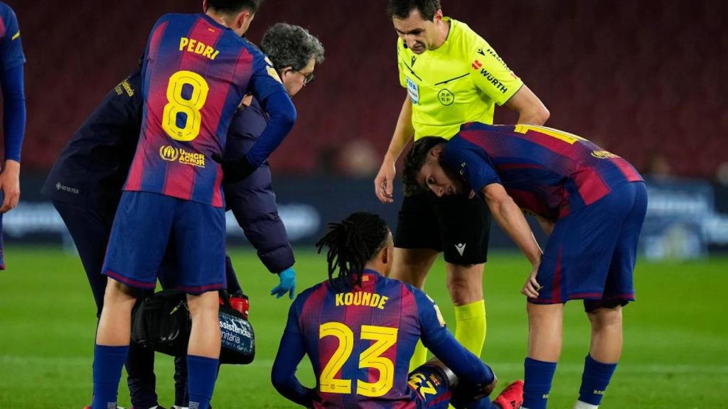 Lesión de Koundé contra el Atlético de Madrid
