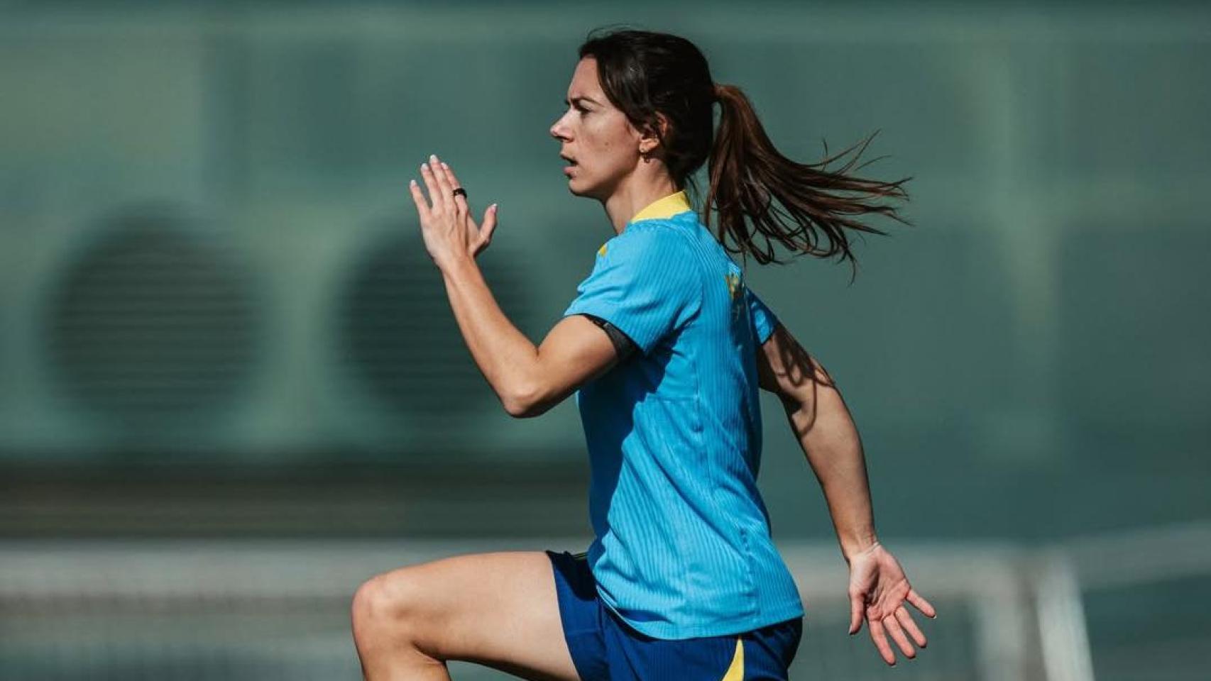 Aitana Bonmatí se entrena en solitario con el Barça Femenino