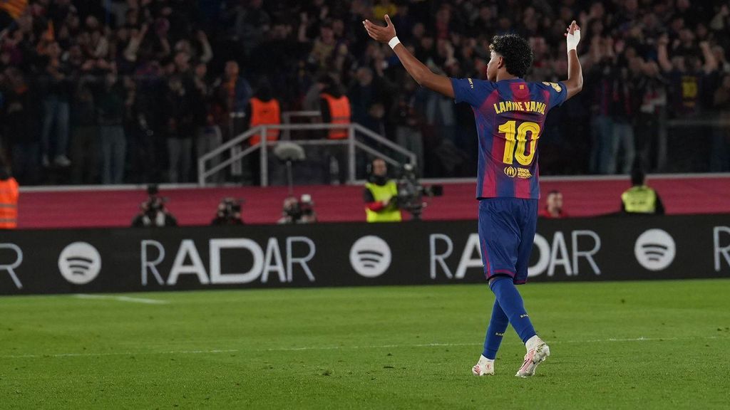 Lamine Yamal, en el Barça-Atlético de la Copa del Rey