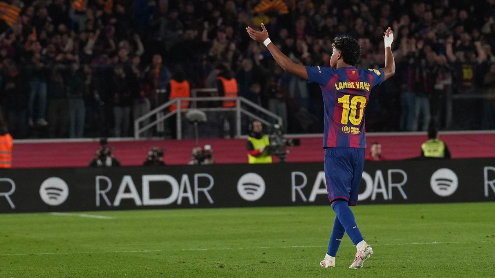 Lamine Yamal, en el Barça-Atlético de la Copa del Rey