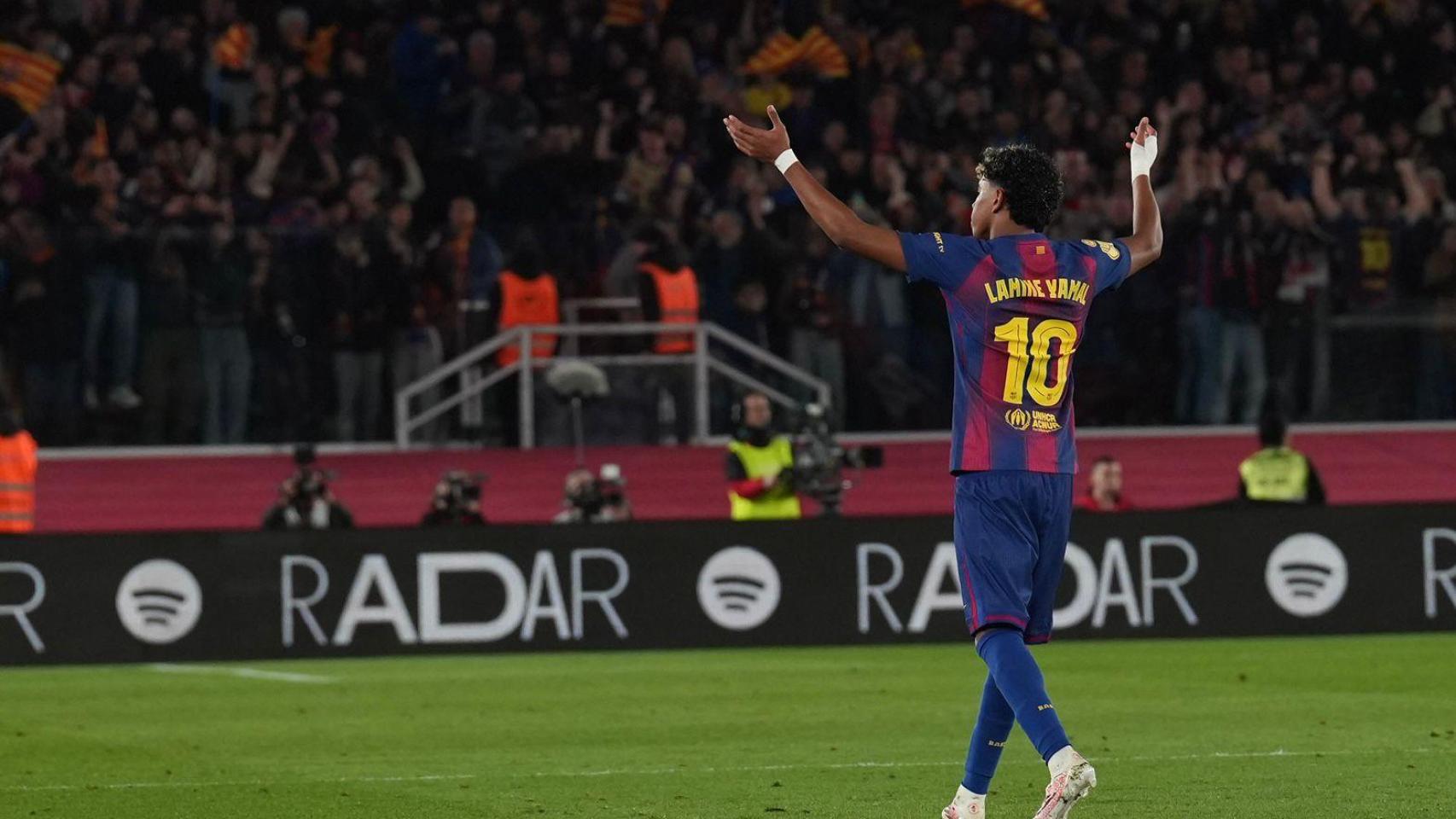 Lamine Yamal, en el Barça-Atlético de la Copa del Rey