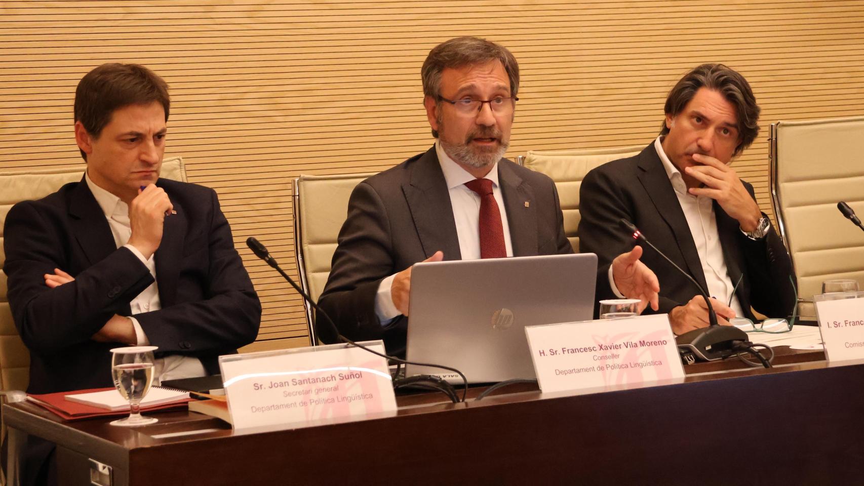 El 'conseller' de Política Lingüística, Francesc Xavier Vila