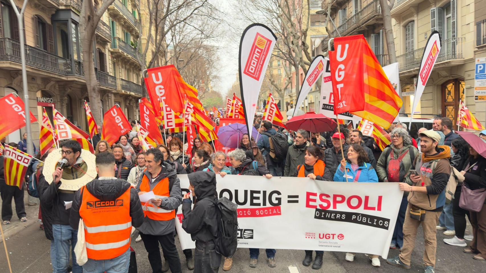 Manifestación del tercer sector este miércoles