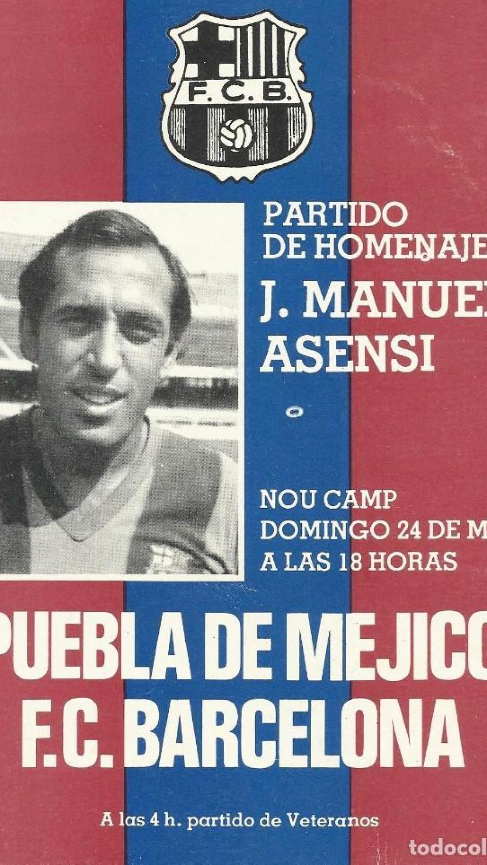 Cartel homenaje a Asensi