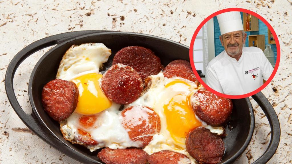 Karlos Arguiñano y huevos con butifarra