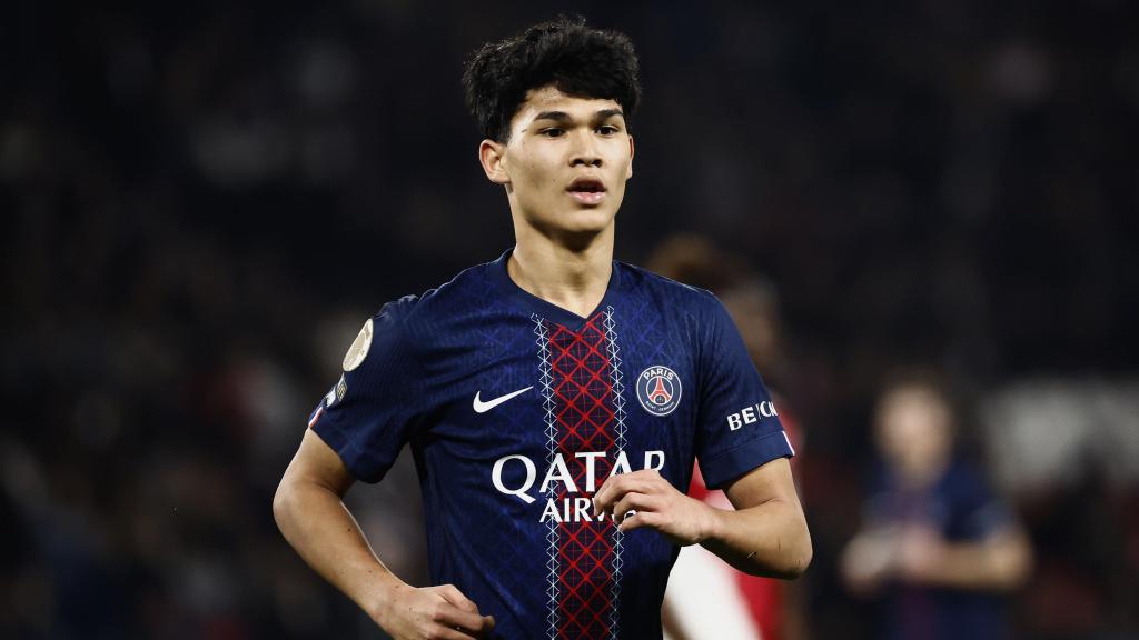 Dro Fernández, durante el PSG-Mónaco de la Ligue 1