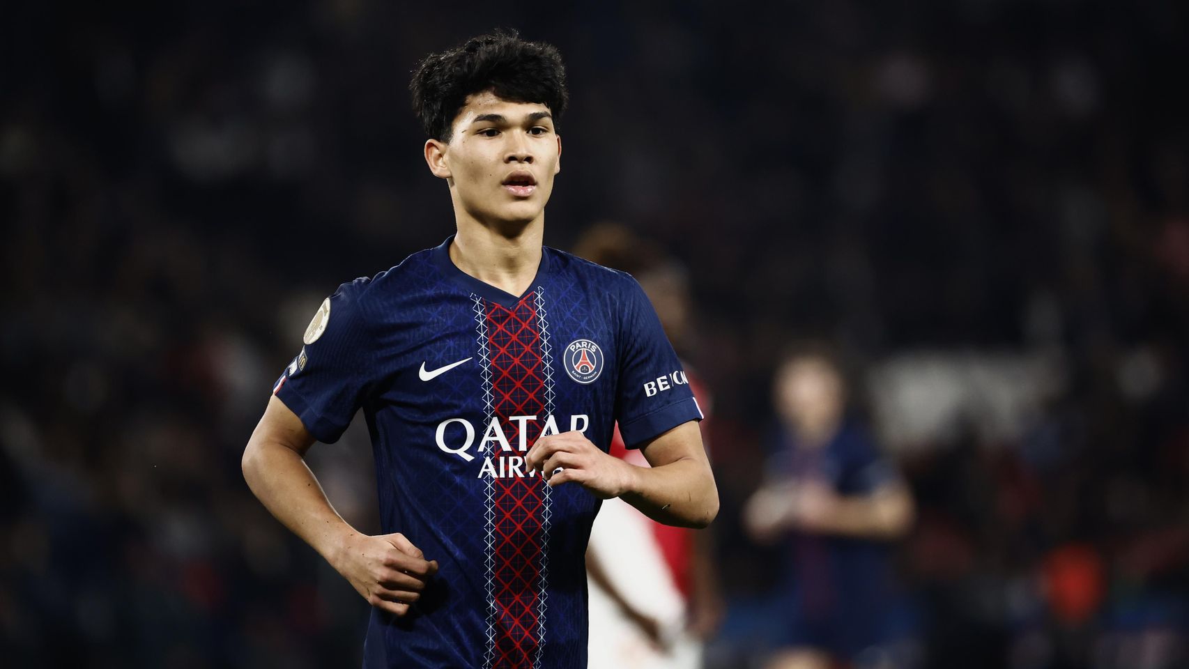 Dro Fernández, durante el PSG-Mónaco de la Ligue 1