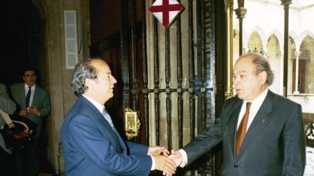 Josep Lluís Núñez y Jordi Pujol