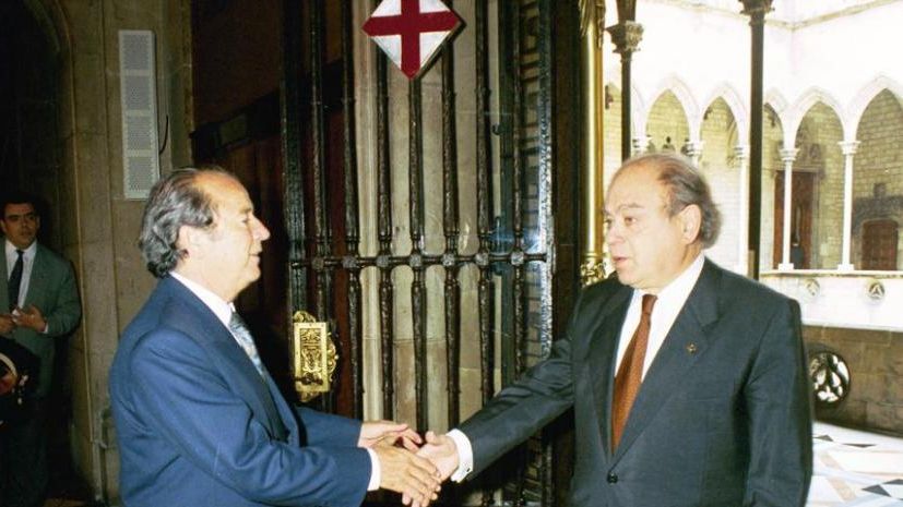 Josep Lluís Núñez y Jordi Pujol