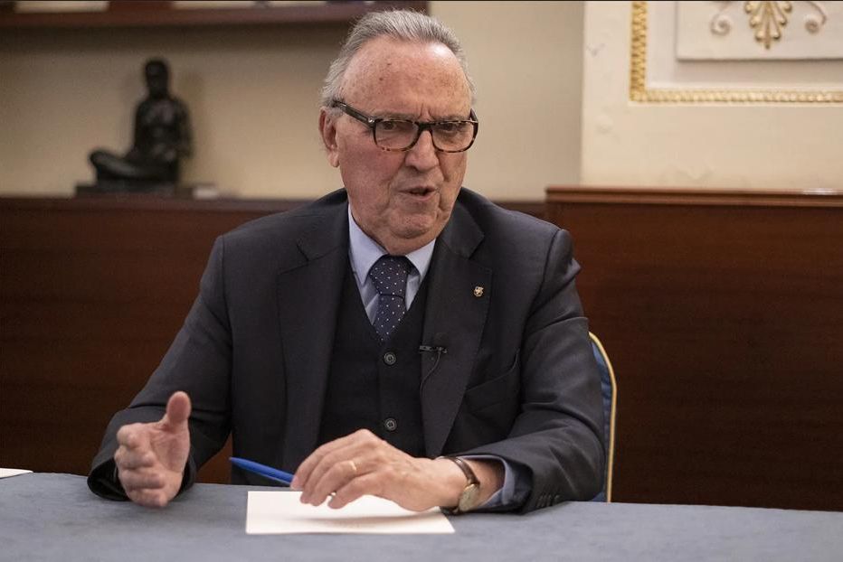 Joan Gaspart, al seu despatx de l’Hotel Avenida Palace, en una imatge de 2018