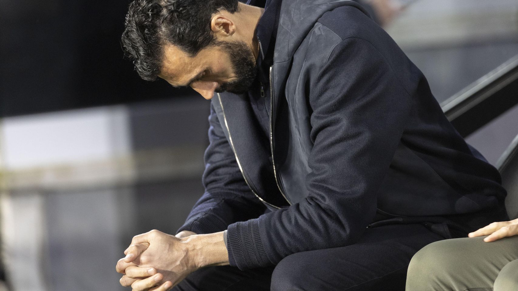 Álvaro Arbeloa, cabizbajo en el Celta-Real Madrid