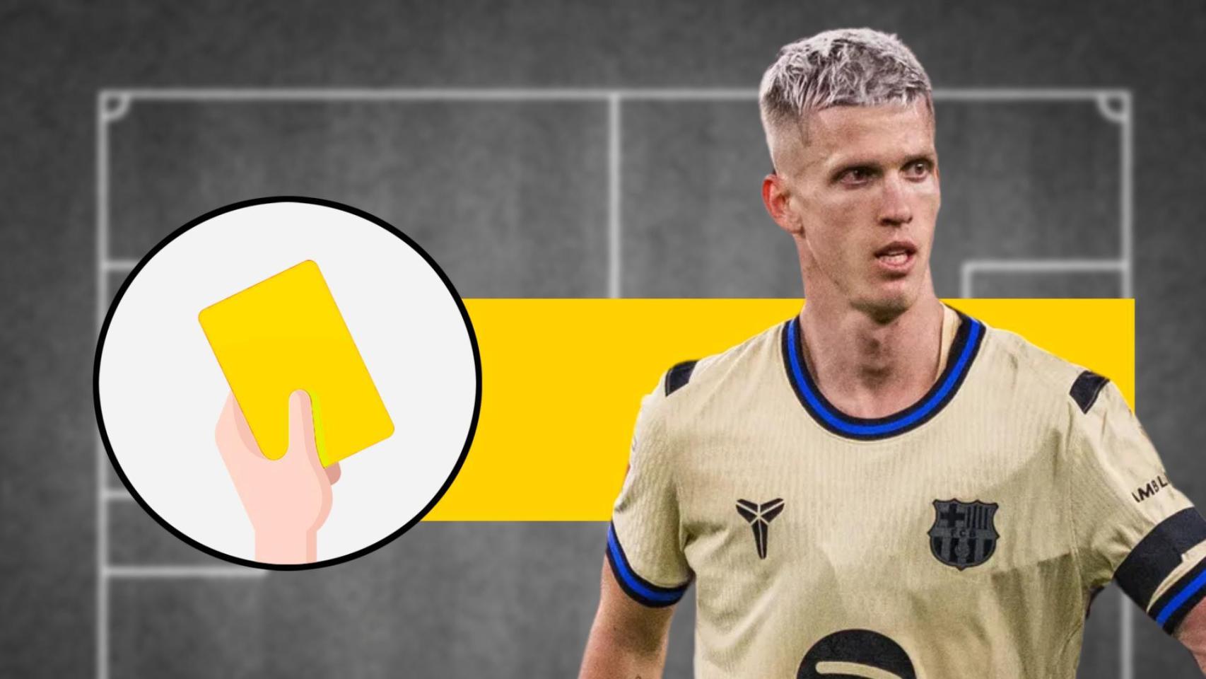 Tarjeta amarilla para Dani Olmo en el Athletic Club-Barça