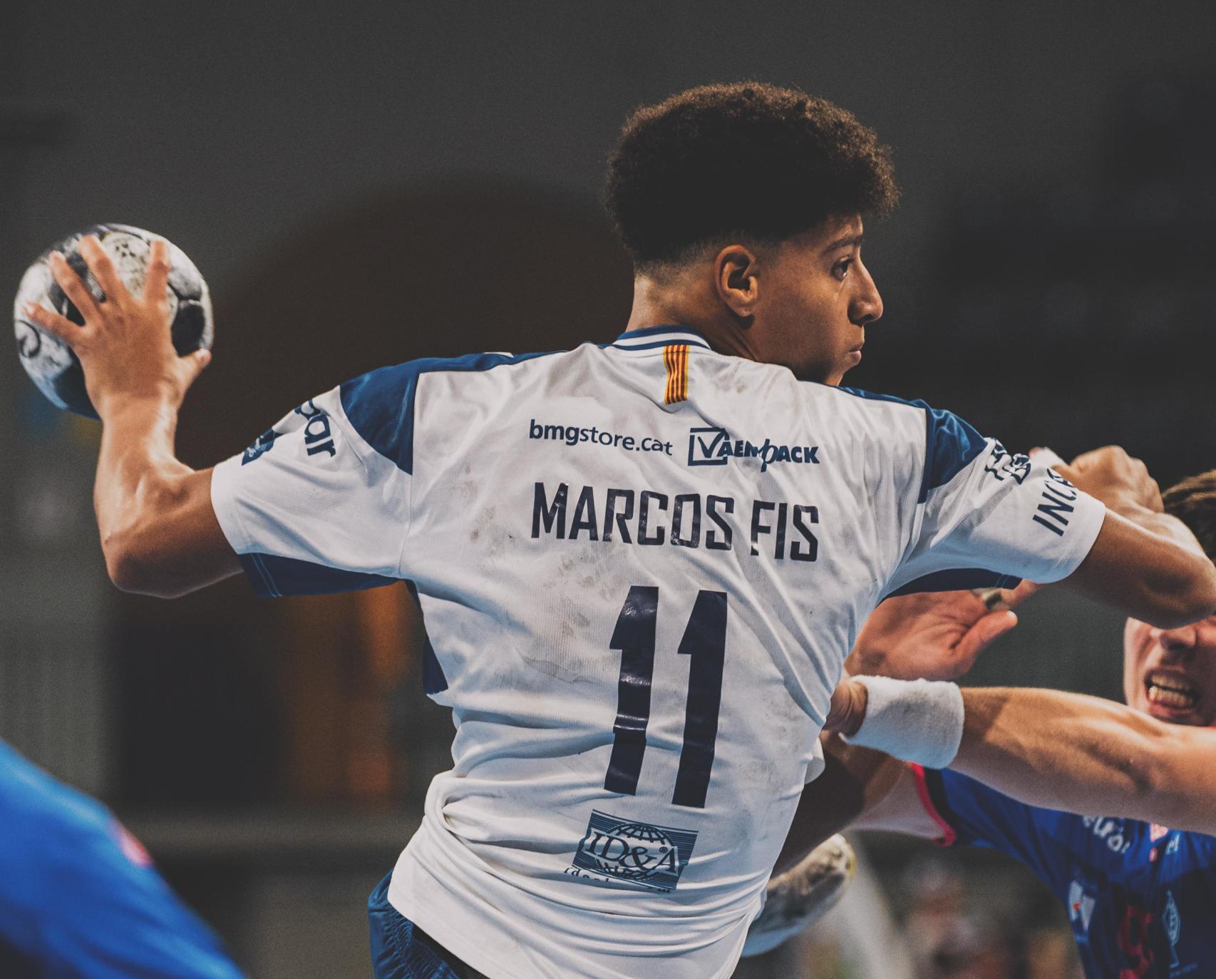 Marcos Fis, en un partido de la Liga Asobal con el Fraikin Granollers