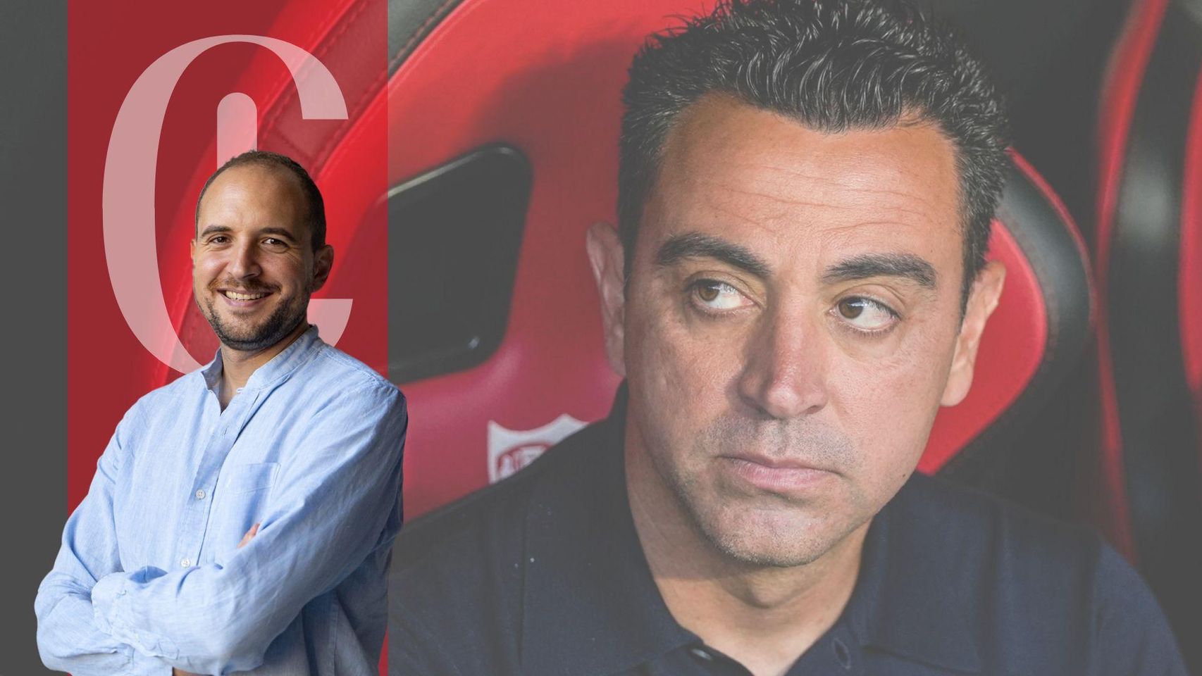 Xavi Hernández en su etapa como entrenador del Barça