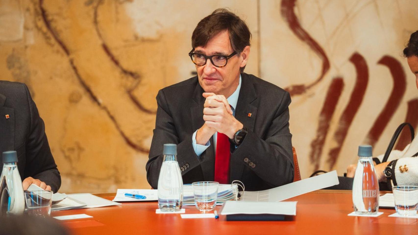 El 'president' de la Generalitat, Salvador Illa, en el Consell Executiu del 10 de marzo de 2026