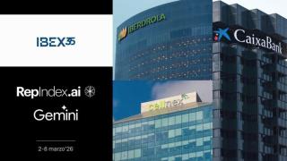 Iberdrola, Cellnex y Caixabank lideran la reputación del Ibex-35 para Google Gemini, según Repindex