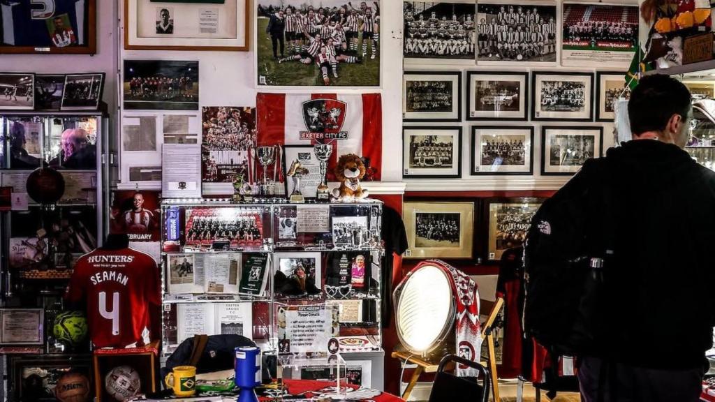 El museu de l'Exeter City, a St James Park