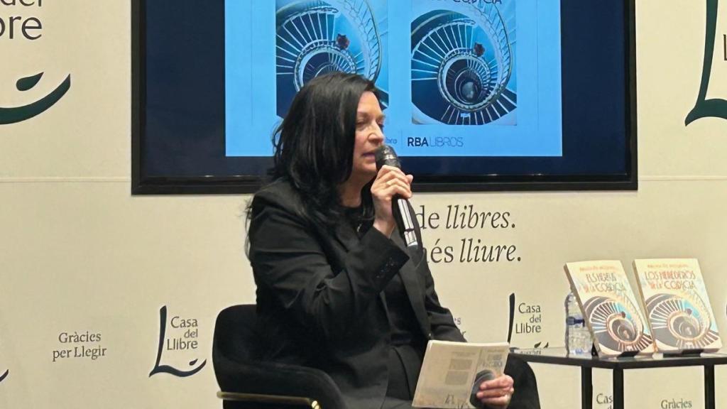 Brugués Mitjans, en la presentación de su novela Los herederos de la codicia, en la librería Casa del Libro.