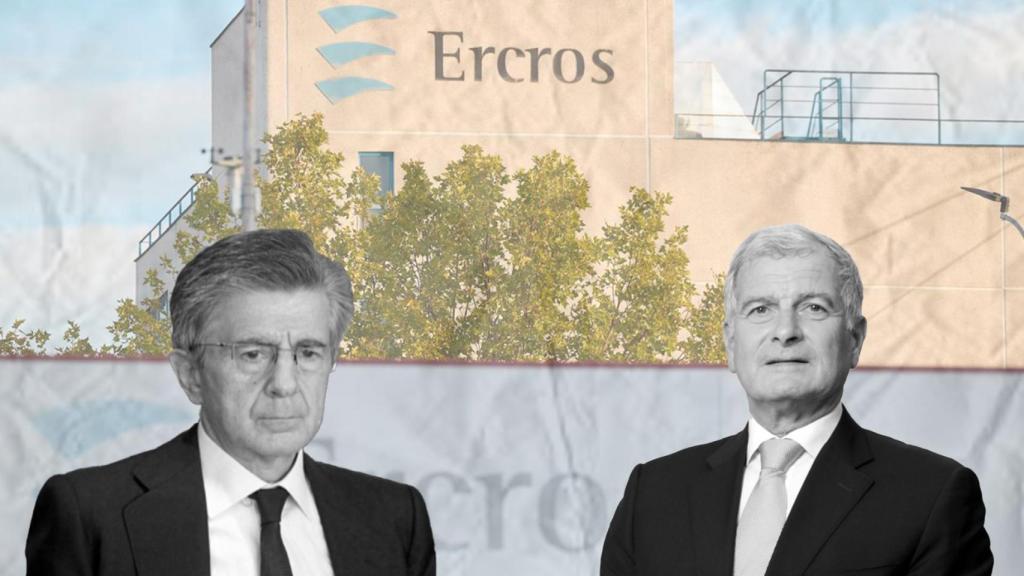 Fotomontaje de Antonio Zabalza (Ercros) y Joao de Mello (Bondalti)