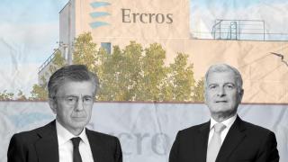 Fotomontaje de Antonio Zabalza (Ercros) y Joao de Mello (Bondalti)