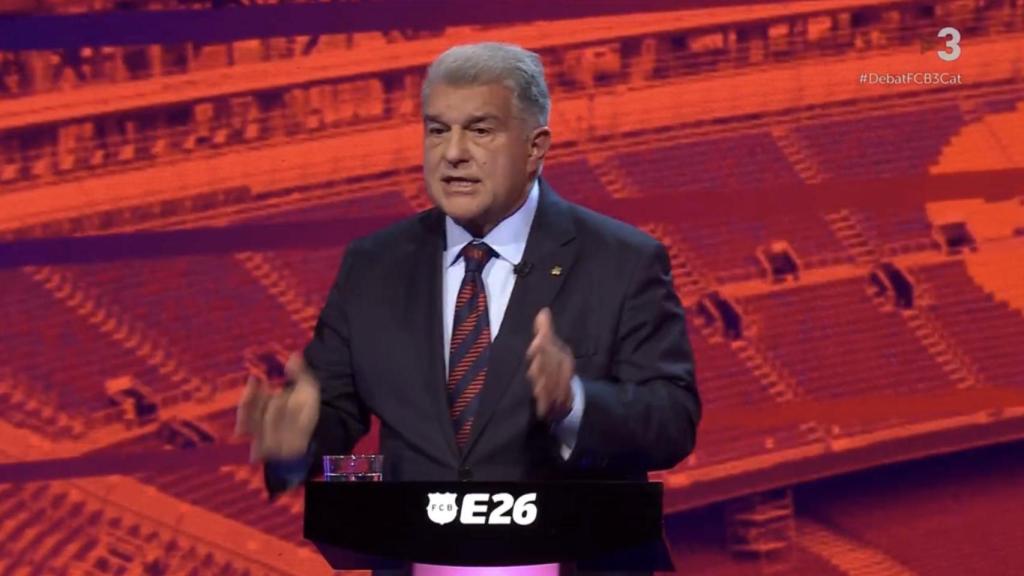 Joan Laporta en el debat de TV3