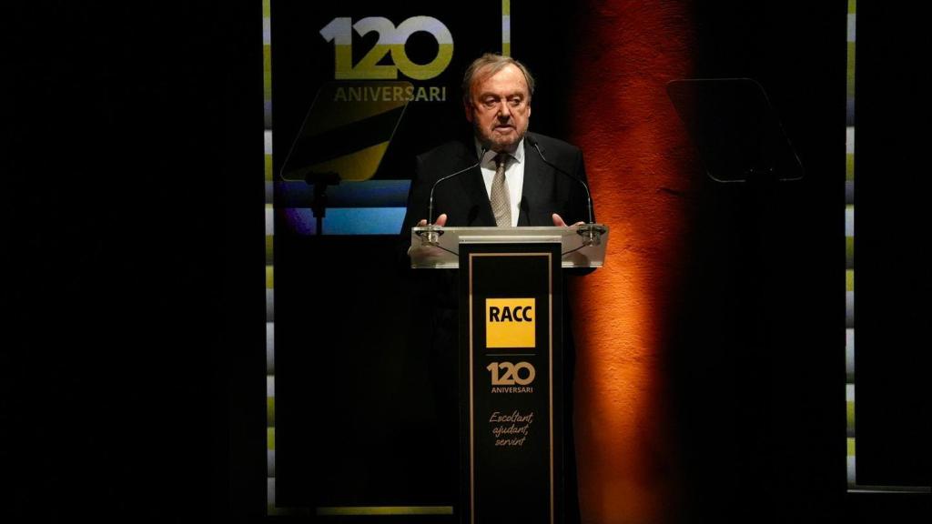 El president del RACC, Josep Mateu en l'acte del 120è aniversari de l'entitat