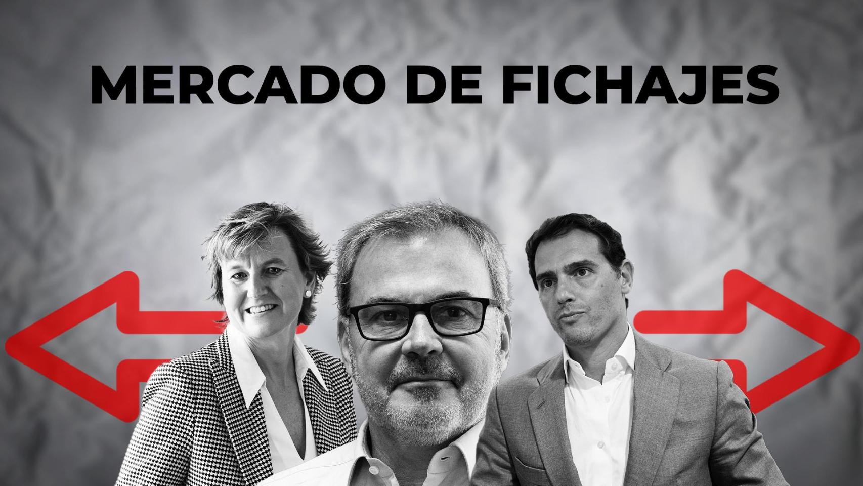 De izq. a dcha., Eva García Ramos (Catalonia.health), Martí Giralt (Girbau) y Albert Rivera (Empresas Mágicas de España) / CG