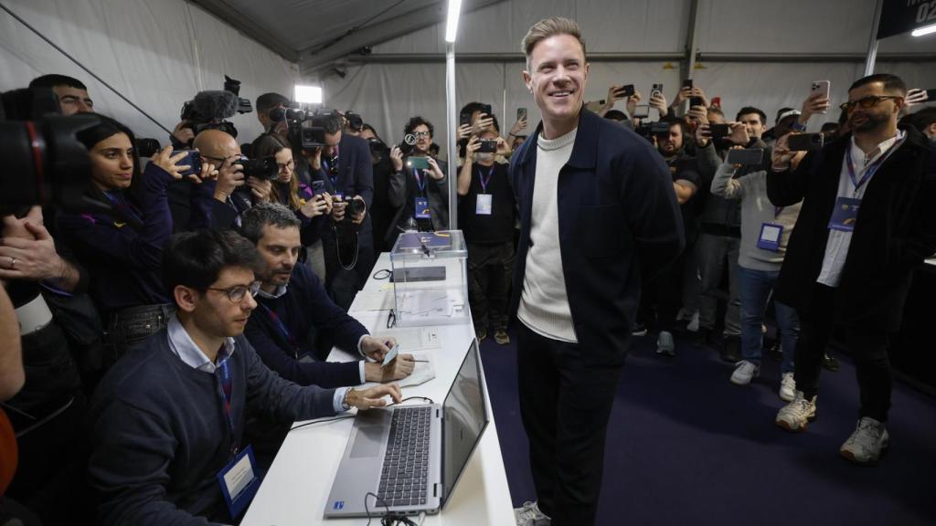 Marc-André ter Stegen intenta votar en las elecciones a la presidencia del Barça 2026