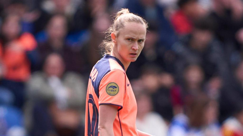 Graham Hansen durante el Dépor-Barça Femenino